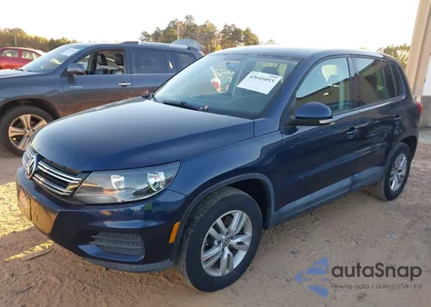 2012 Volkswagen Tiguan S from USA, damaged, VIN WVGAV7AX8CW607335
